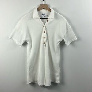 Princess Polly White Waffleknit Short Sleeve Casual Romper Womens Size 4